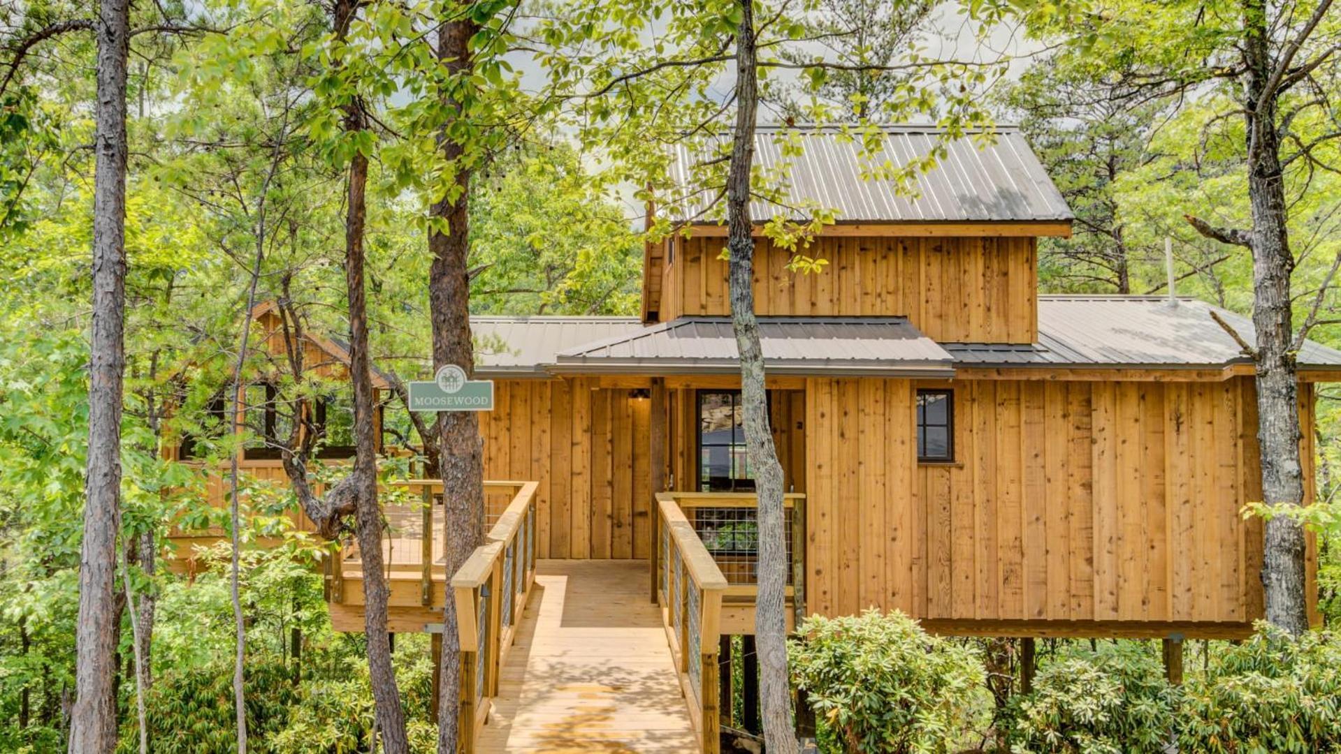 The Moosewood In Treehouse Grove At Norton Creek Gatlinburg Exterior foto